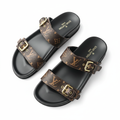 Designer sandal on white background